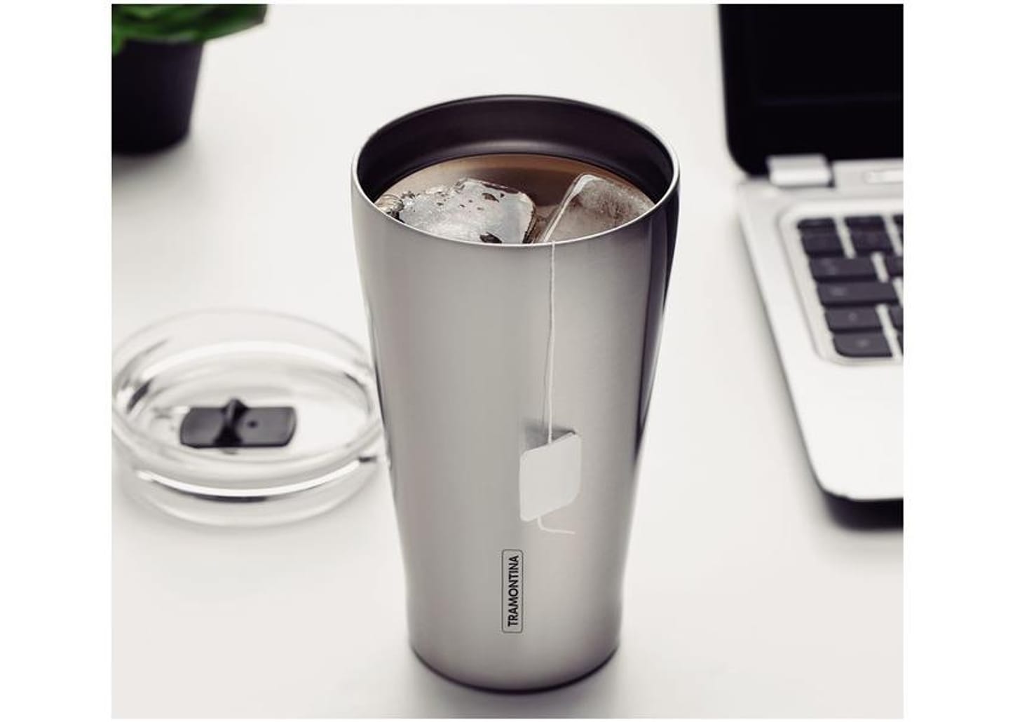 Copo Térmico Parede Dupla com Tampa Tramontina Exata 61646535 550ml