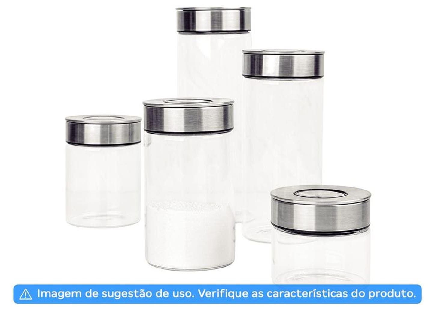 Pote de Vidro Hermético Tramontina com Tampa Redondo 1,4L Purezza