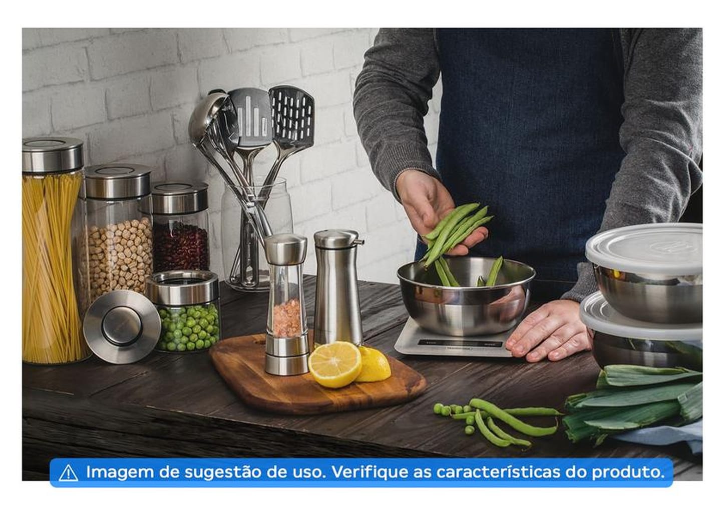 Pote de Vidro Hermético Tramontina com Tampa Redondo 1,4L Purezza