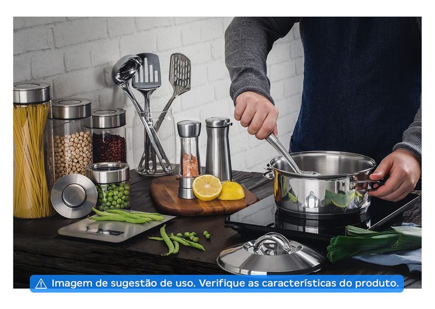 Pote de Vidro Hermético Tramontina com Tampa Redondo 1,4L Purezza