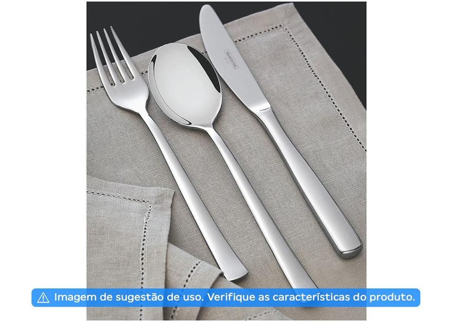 Faqueiro Tramontina Inox 76 Peças Berlin Brilho 66934304 com Estojo