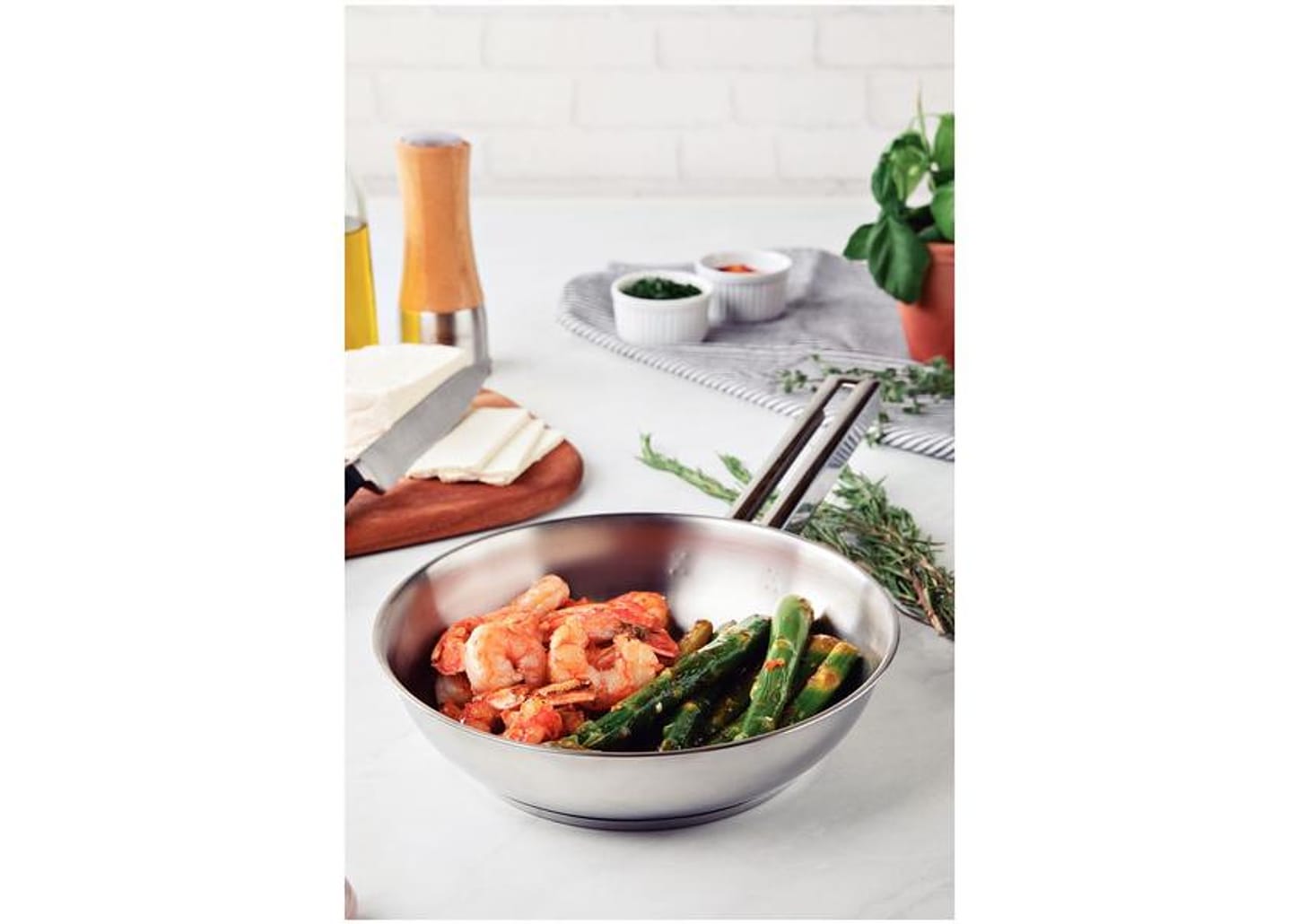 Frigideira Tramontina Inox Fundo Triplo Brava 62415240 24cm