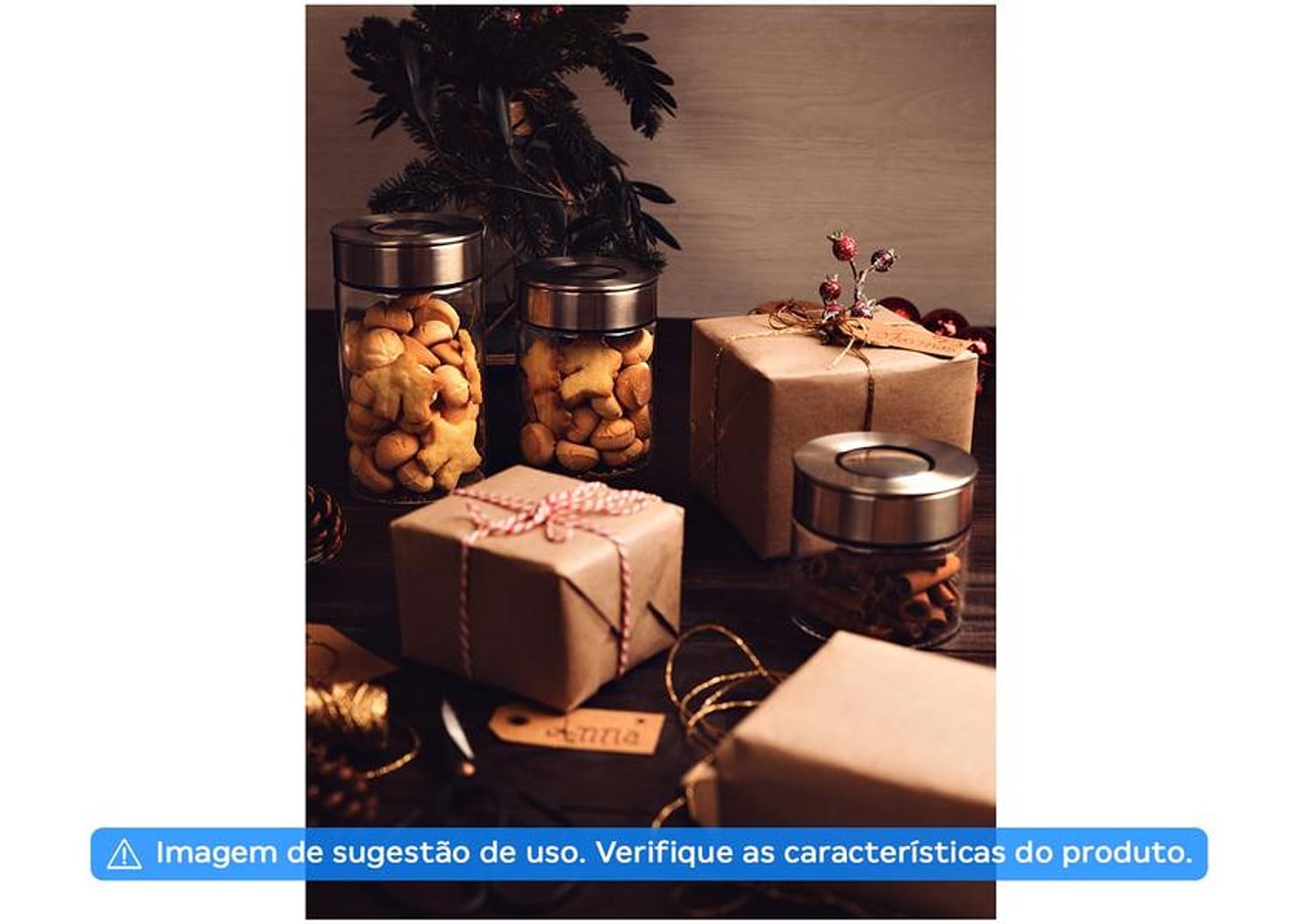 Pote de Vidro Hermético Tramontina com Tampa Redondo 700ml Purezza