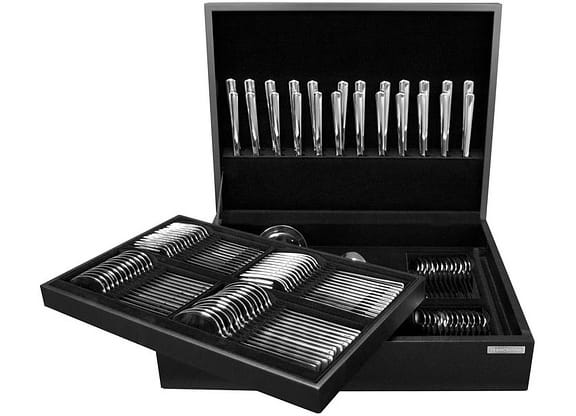 Faqueiro Tramontina Inox 101 Peças Berlin Brilho 66934214 com Estojo