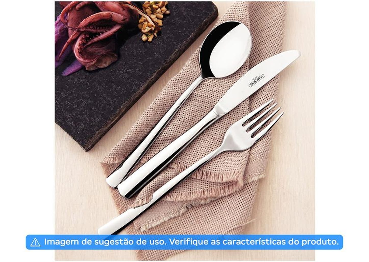 Faqueiro Tramontina Inox 101 Peças Berlin Brilho 66934214 com Estojo