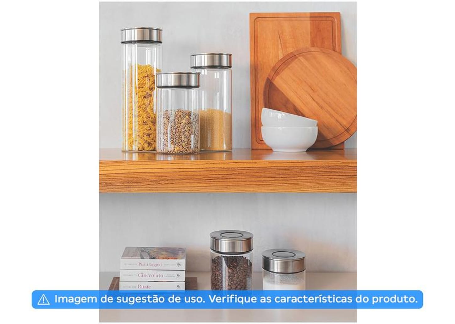 Pote de Vidro Hermético Tramontina com Tampa Redondo 700ml Purezza