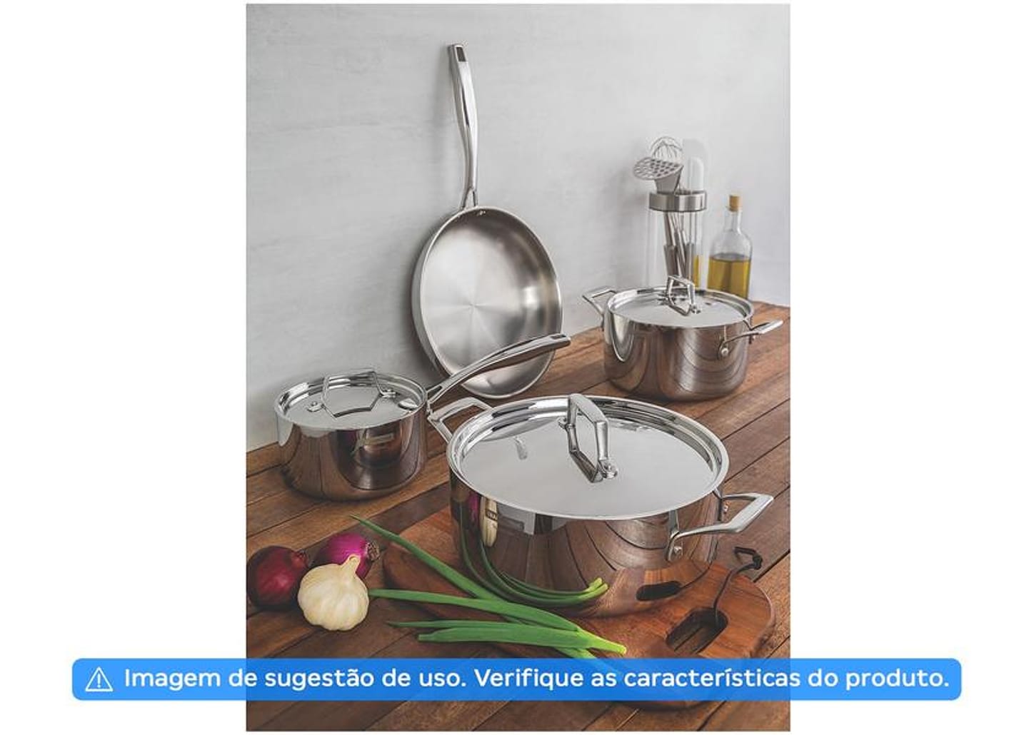 Frigideira Tramontina Inox Fundo Triplo Grano 62140300 30cm