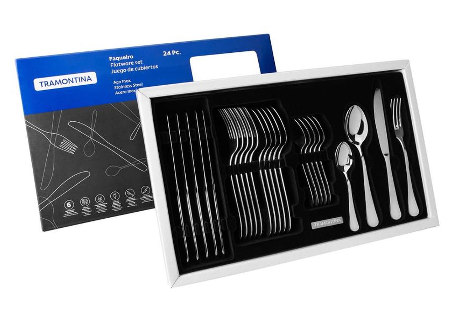Faqueiro Tramontina Inox 24 Peças Classic 66928003