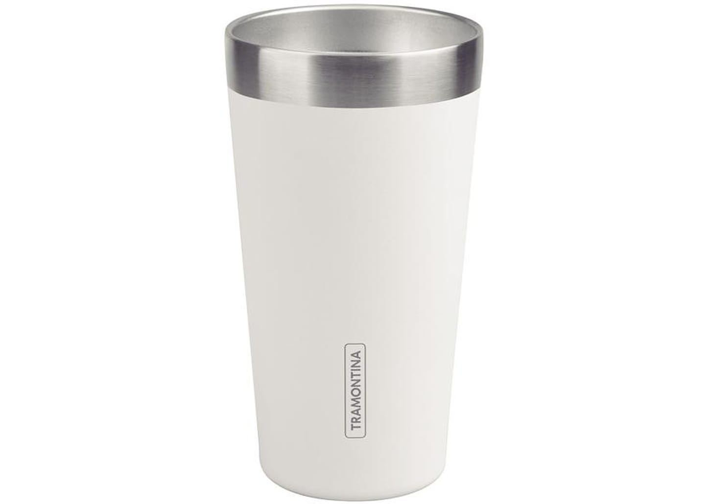 Copo Térmico Parede Dupla Tramontina Exata 61646410 Branco 420ml
