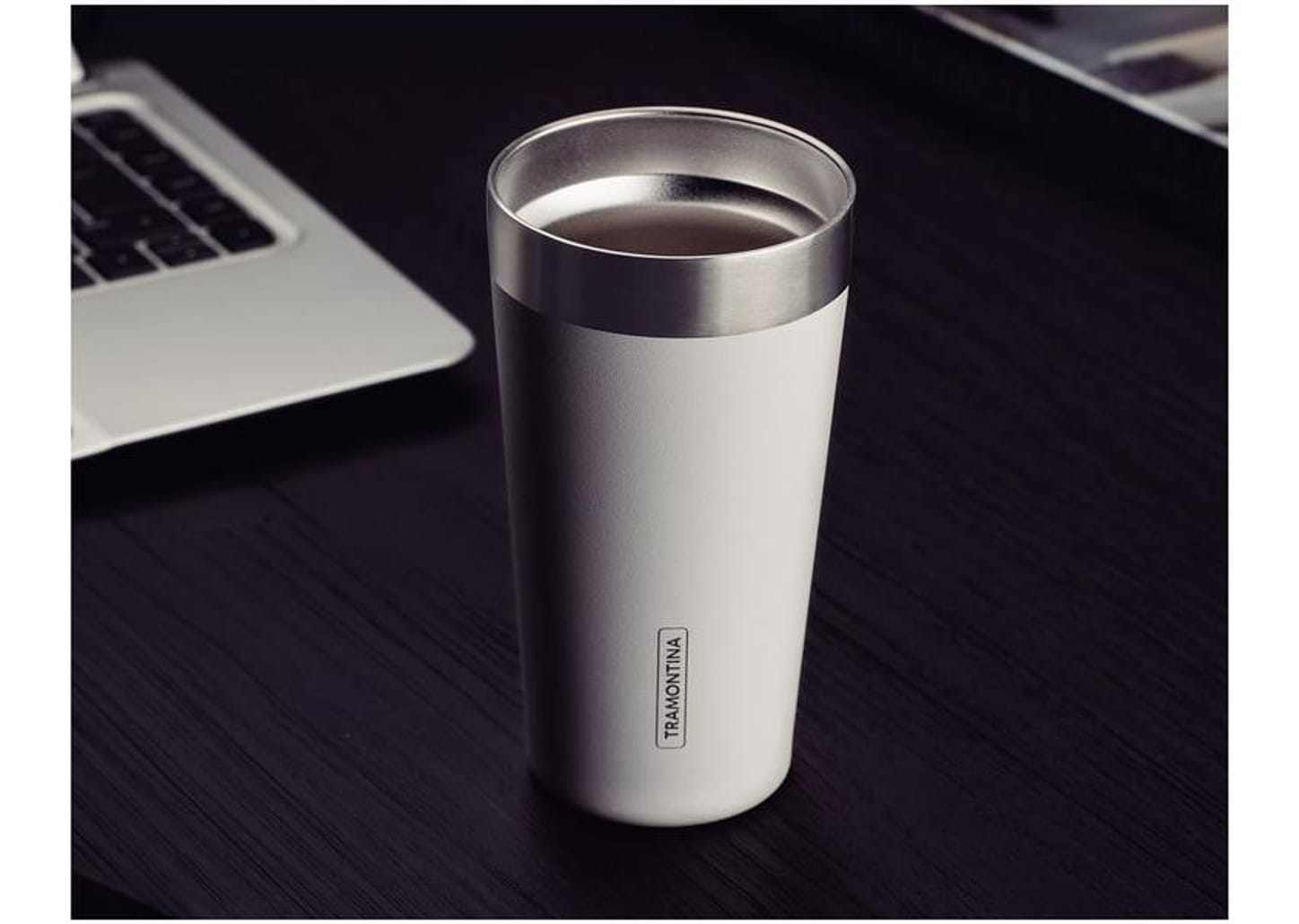 Copo Térmico Parede Dupla Tramontina Exata 61646410 Branco 420ml