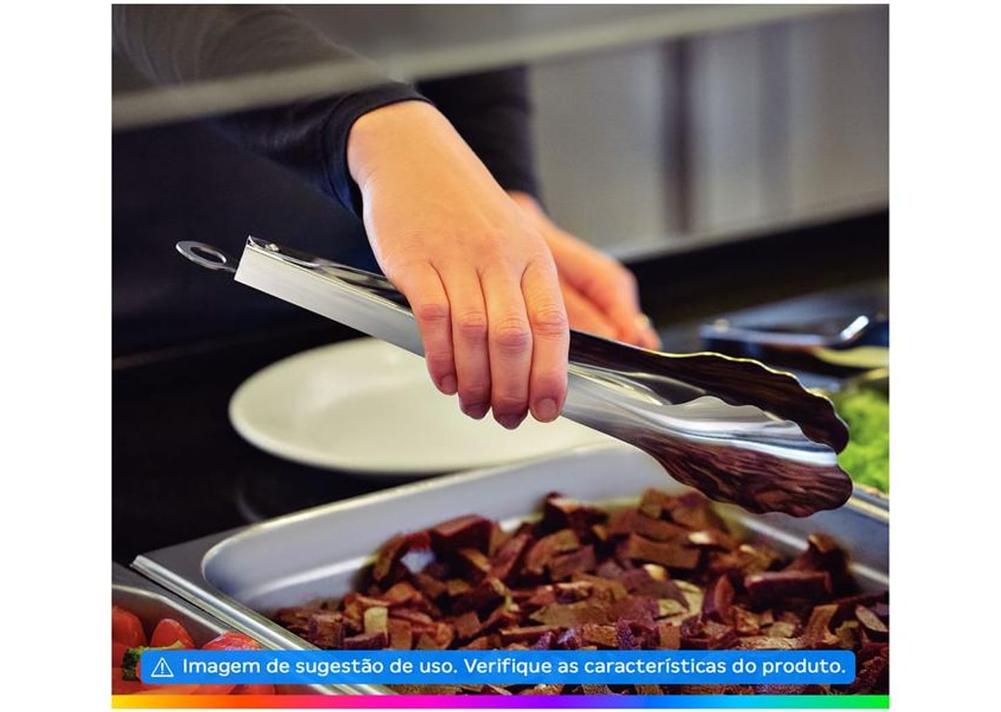 Pegador Universal Inox Tramontina Utility Prata