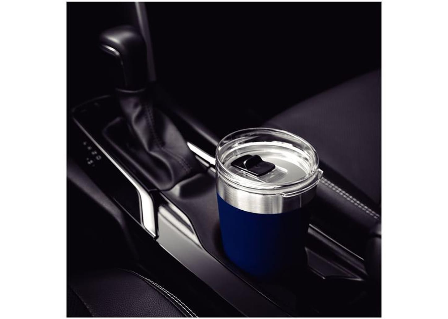 Copo Térmico Parede Dupla com Tampa Tramontina Exata 61646525 Azul 550ml