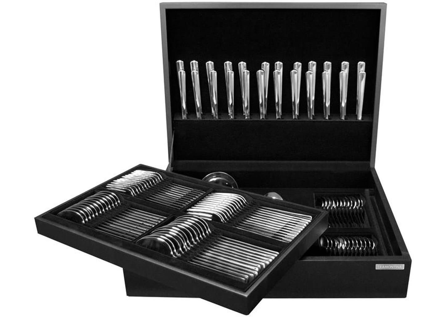 Faqueiro Tramontina Inox 101 Peças Satri 66982214 com Estojo