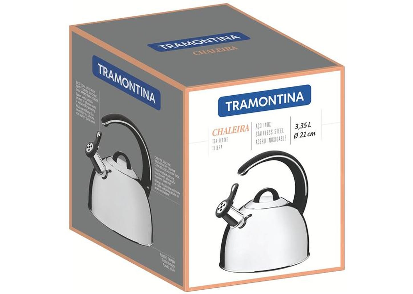 Chaleira Tramontina Inox Fundo Triplo 3,3L 61488213