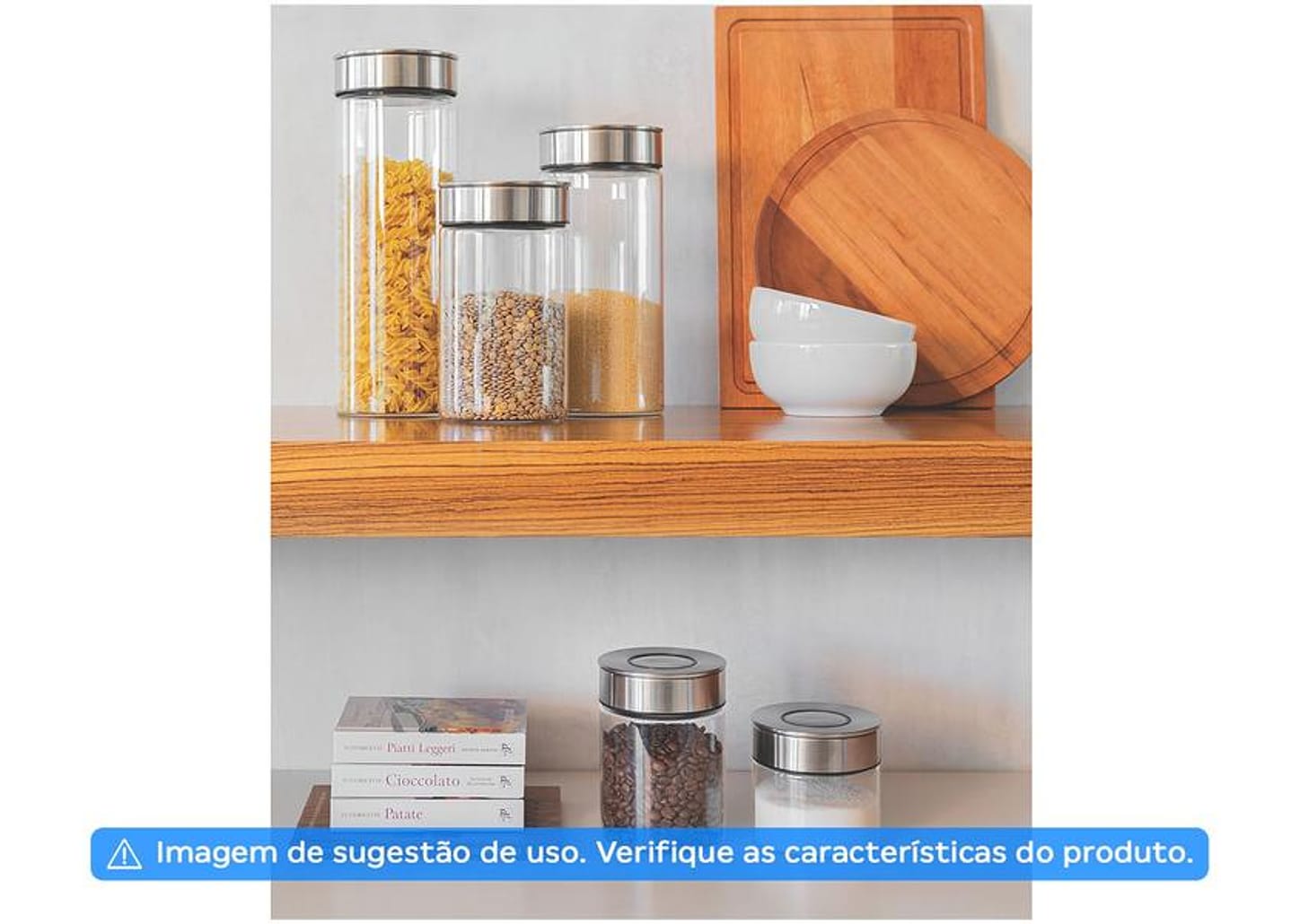 Pote de Vidro Hermético Tramontina com Tampa Redondo 1,8L Purezza