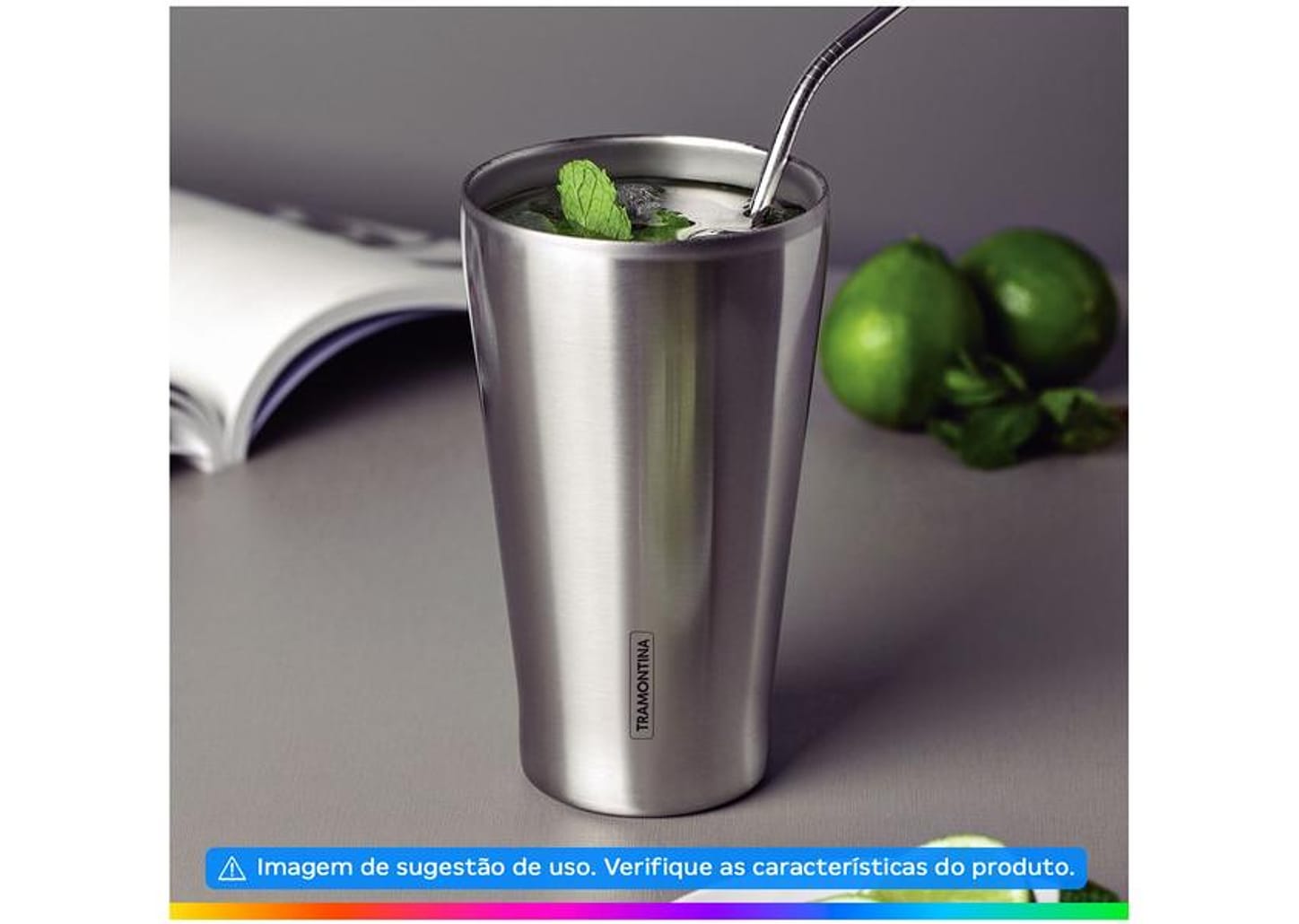 Copo Térmico Parede Dupla Tramontina Exata 61646530 550ml