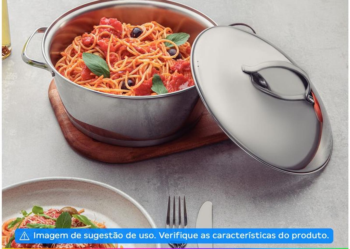 Jogo de Panelas Tramontina Inox Fundo Triplo 4 Peças Allegra