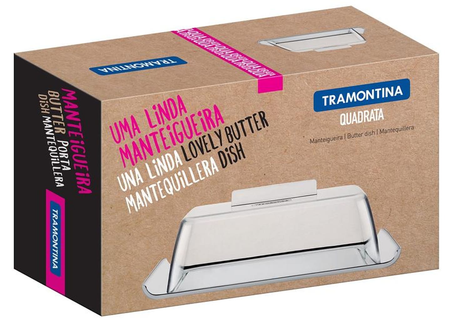 Manteigueira Inox Tramontina Quadrata