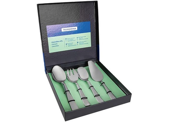 Conjunto de Utensílios Inox Tramontina Italy 66932160 4 Peças