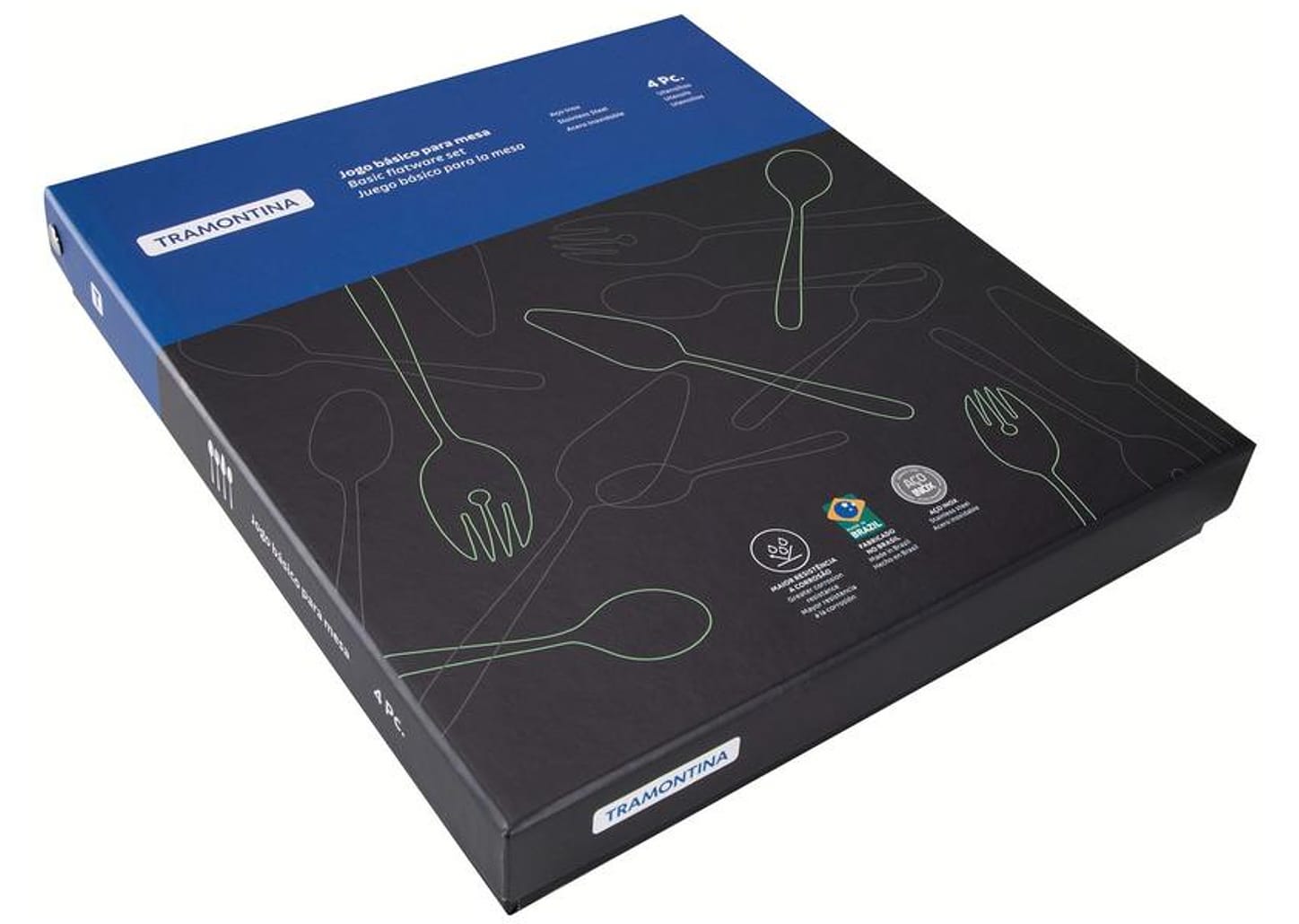 Conjunto de Utensílios Inox Tramontina Italy 66932160 4 Peças