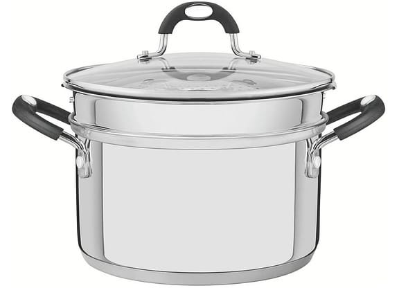 Jogo de Panelas Tramontina de Inox Prata 2 peças Astro Silicone