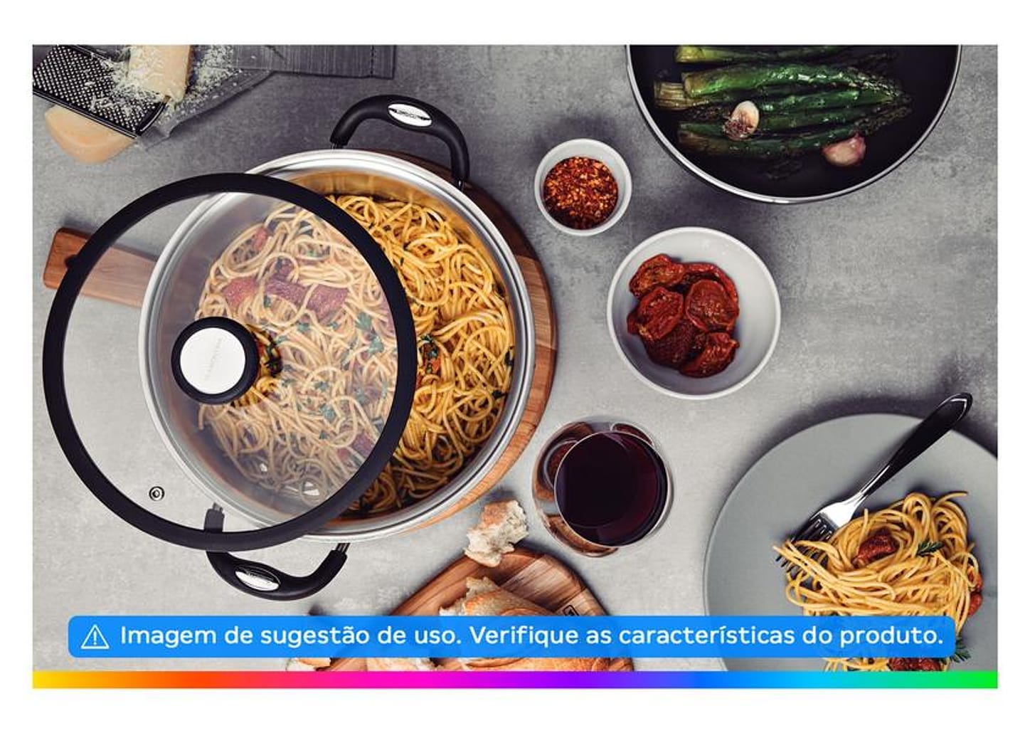 Jogo de Panelas Tramontina de Inox Prata 4 peças Solar