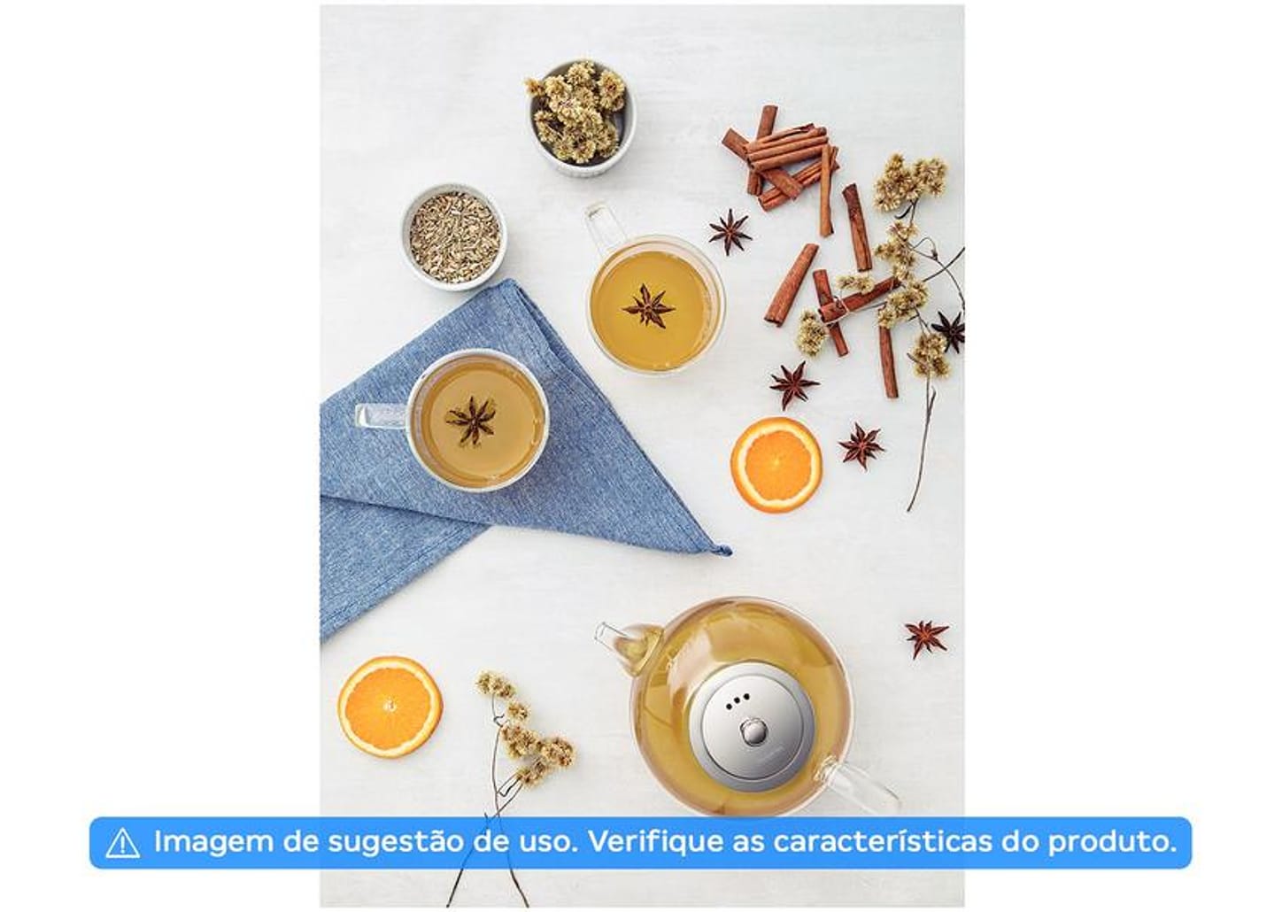 Bule de Chá com Infusor Transparente 1L Tramontina 61764100