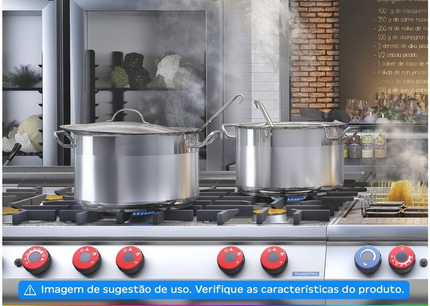 Caçarola Tramontina Inox 45cm 35L Professional