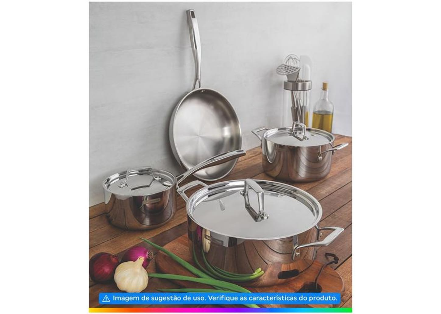 Caçarola Tramontina Inox 20cm 3,8L Grano