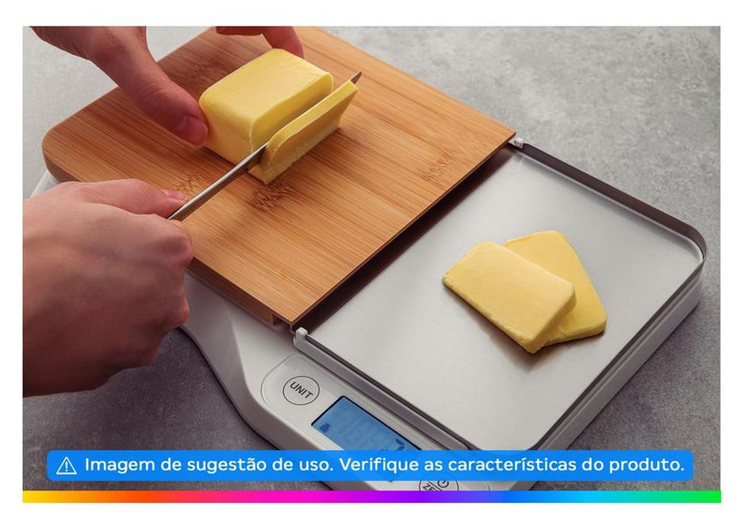 Balança de Cozinha Digital Tramontina 5kg Inox Adatto 61101010