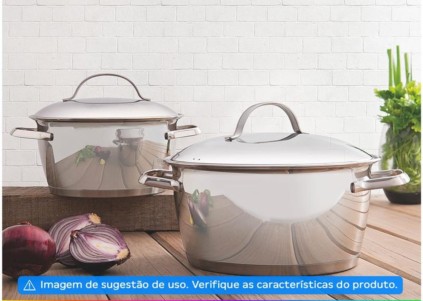 Caçarola Tramontina Inox 18cm 2,2L Allegra