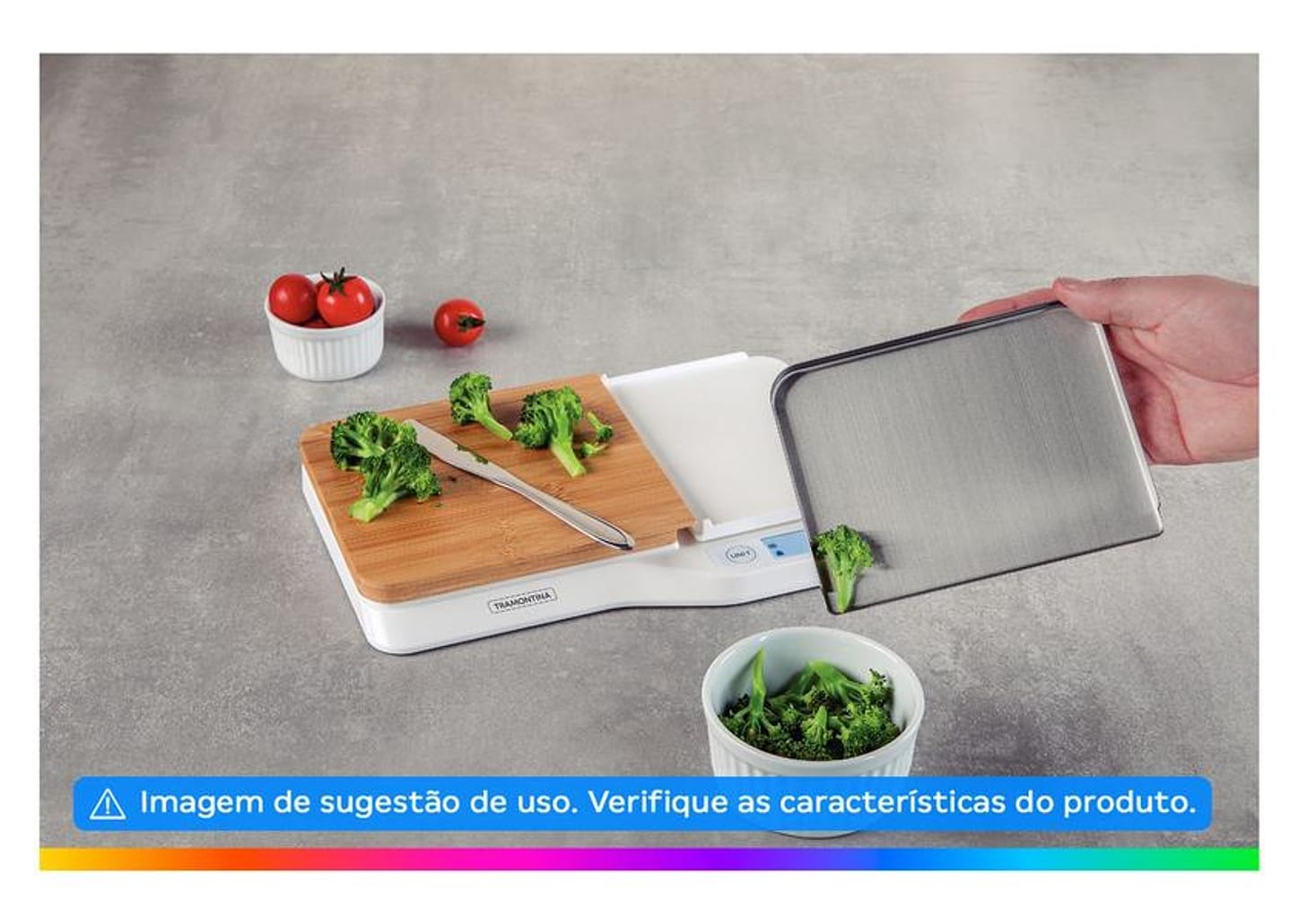 Balança de Cozinha Digital Tramontina 5kg Inox Adatto 61101010