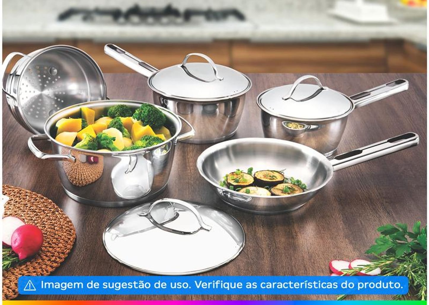 Caçarola Tramontina Inox 18cm 2,2L Allegra