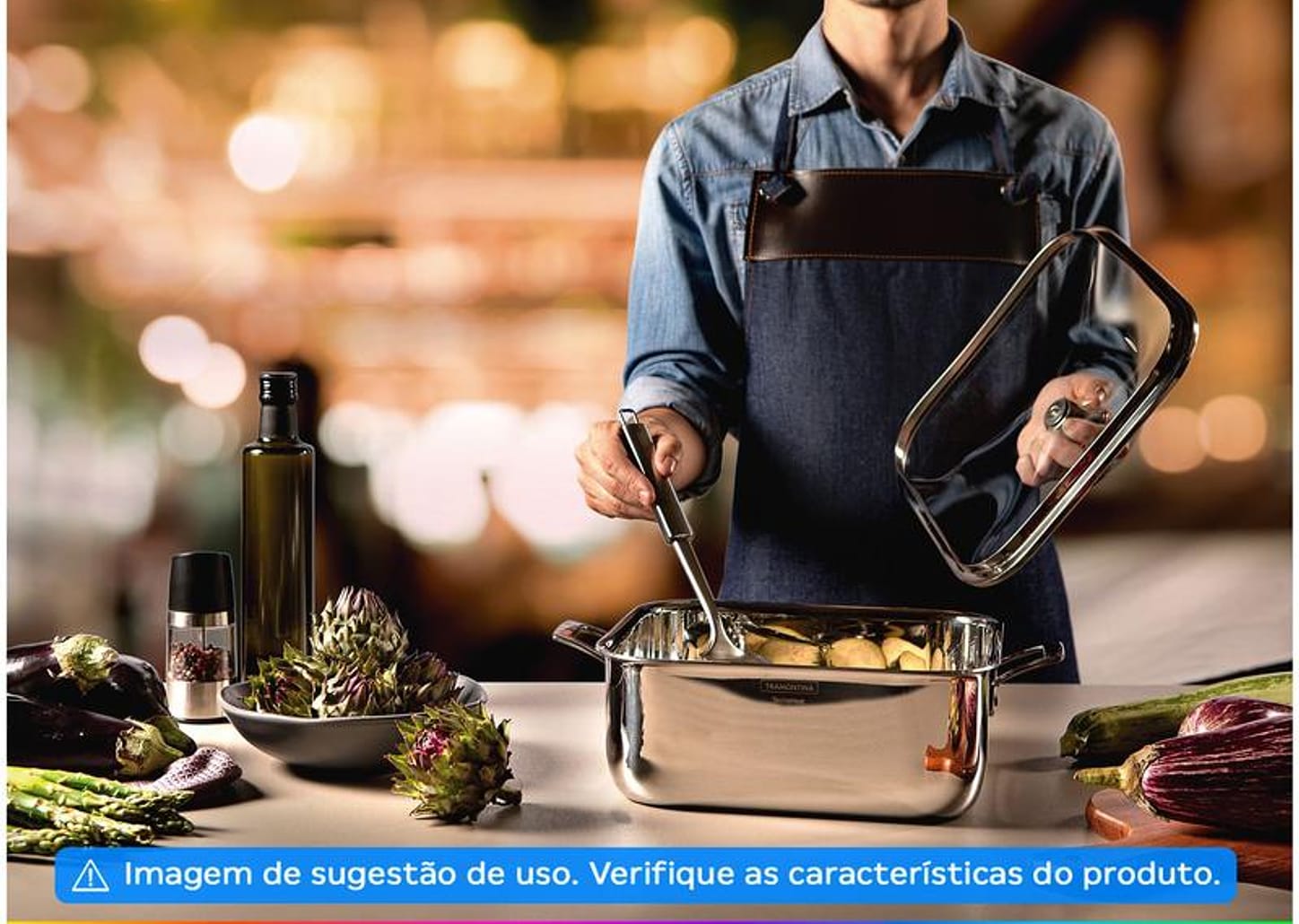 Caçarola Tramontina Inox 4L Grano