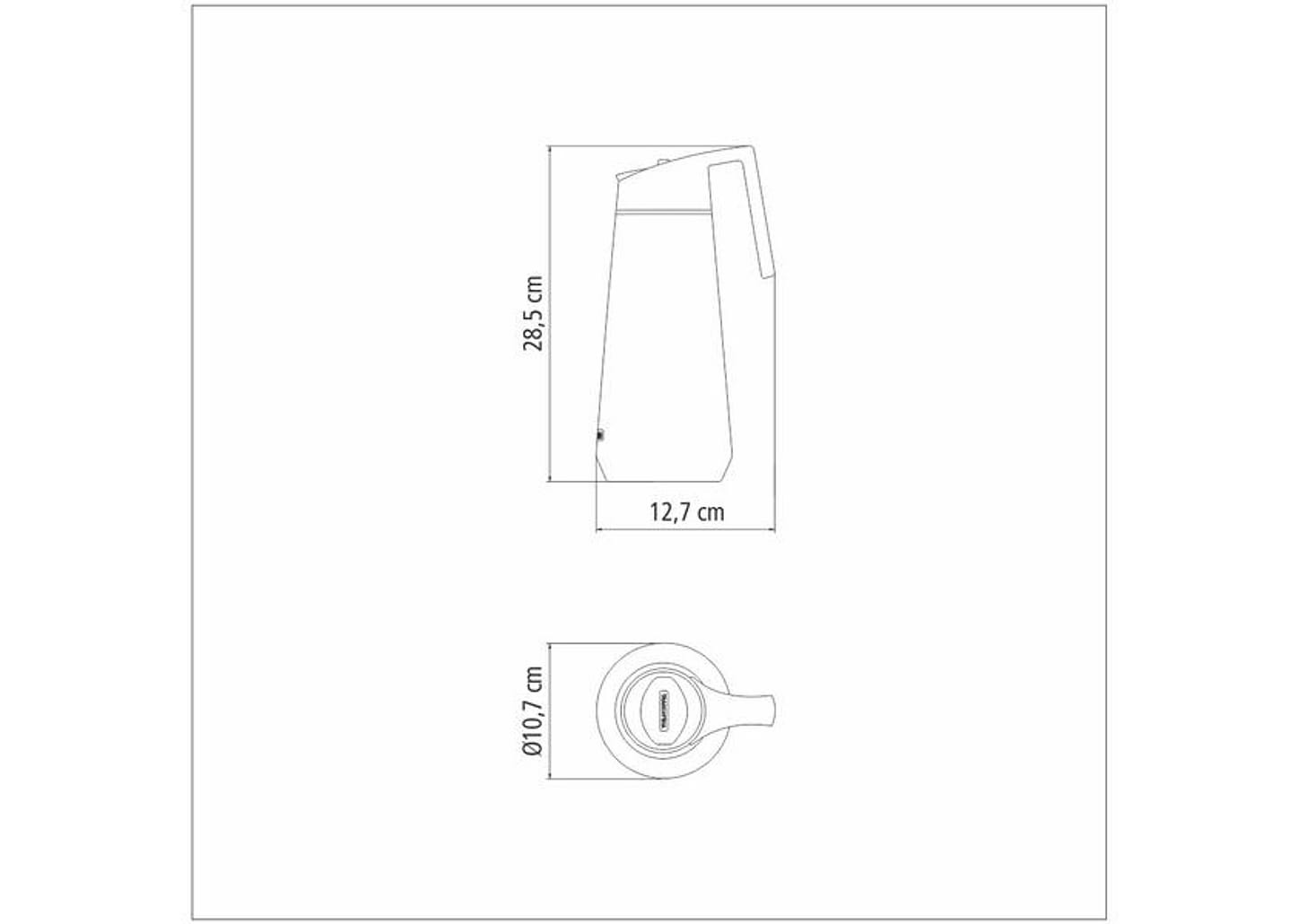 Bule de Chá e Café Térmico com Tampa 1L Tramontina Exata 61638100