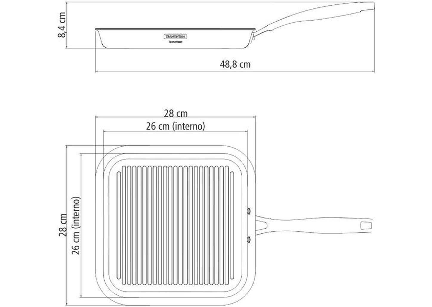 Bistequeira Tramontina Inox 26cm Grano 20767030