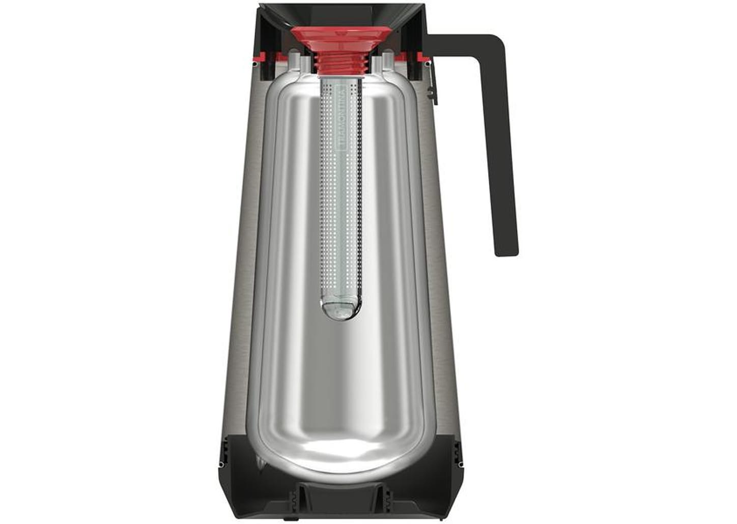Bule de Chá e Café Térmico Vermelho com Tampa e Infusor 300ml Tramontina Exata 61644036