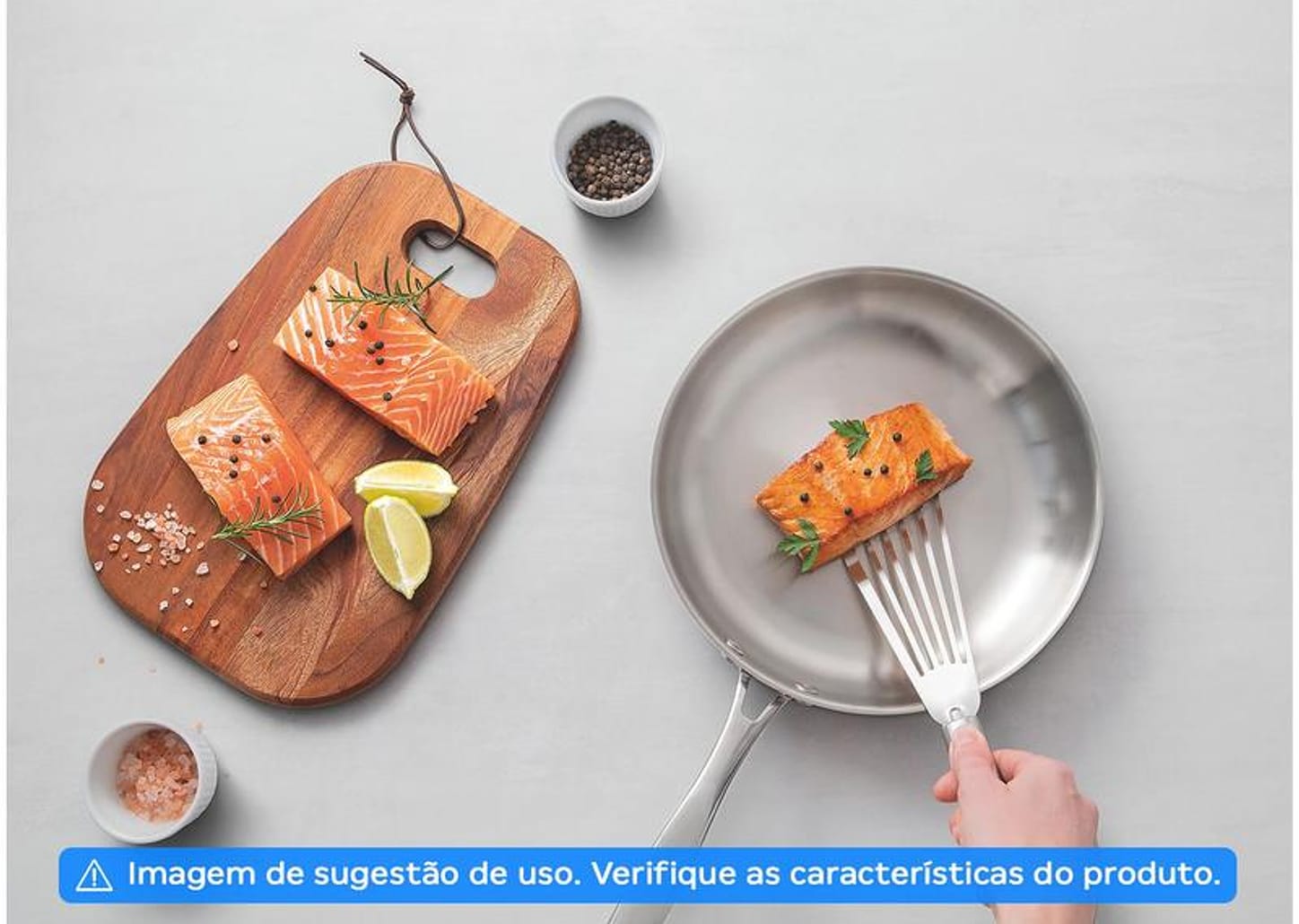 Frigideira Tramontina Inox Fundo Triplo Grano 62155200 20cm