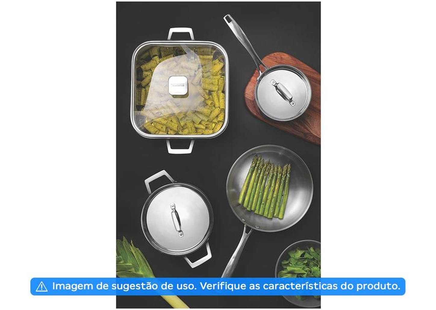 Frigideira Tramontina Inox Fundo Triplo Grano 62155200 20cm