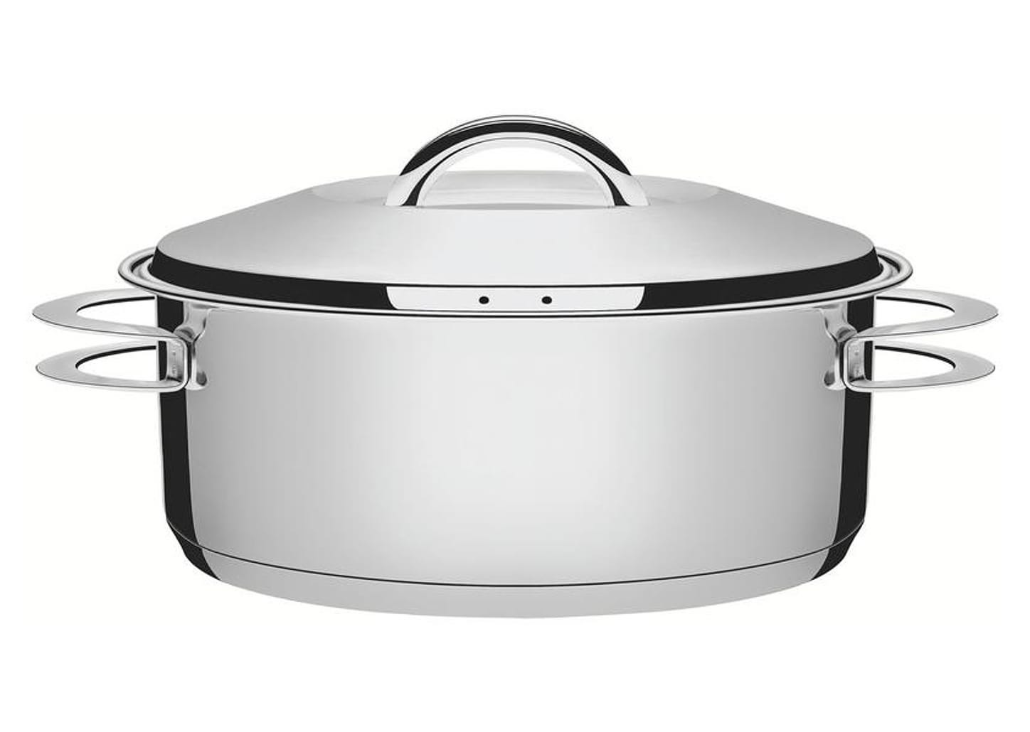 Caçarola Tramontina Inox Rasa 24cm 4,7L Solar