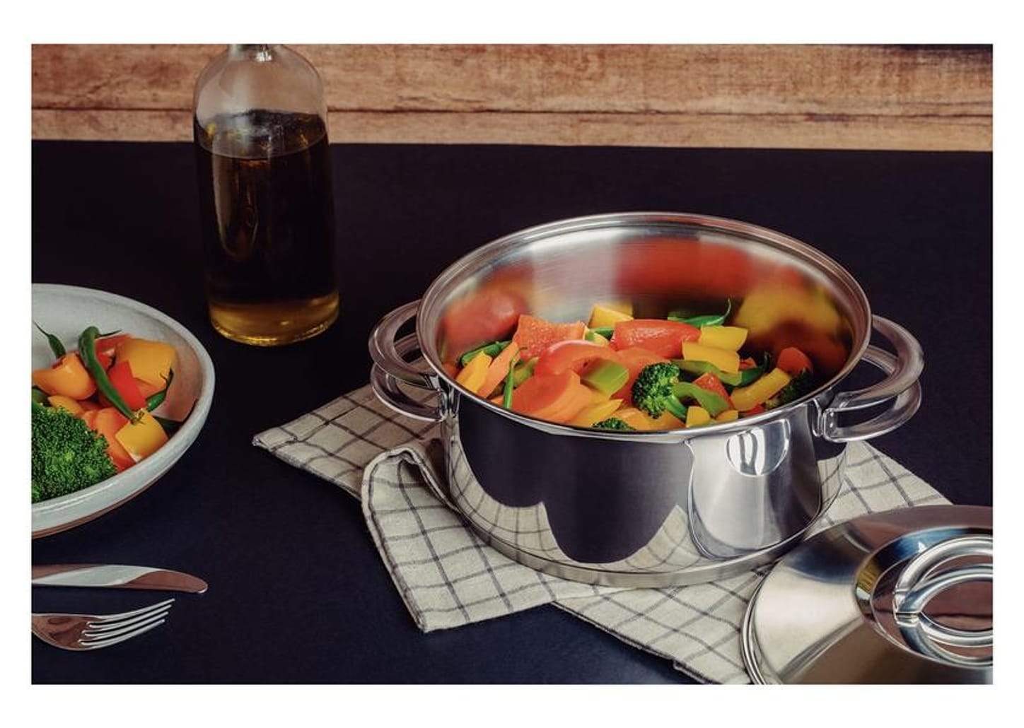 Caçarola Tramontina Inox Rasa 24cm 4,7L Solar