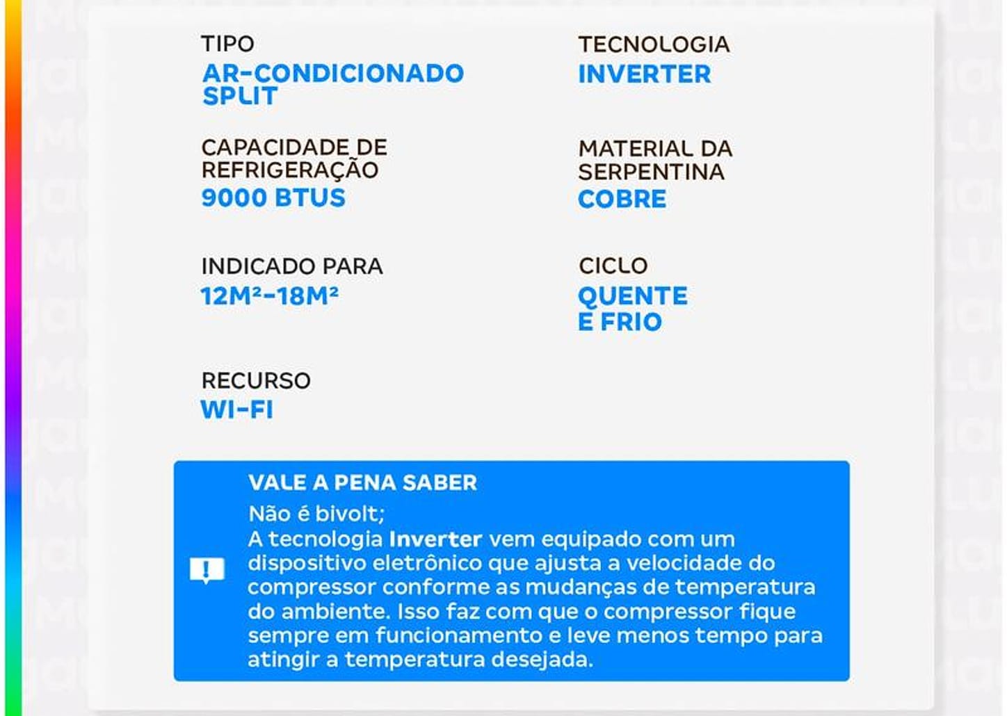 Ar-condicionado Split 9000 BTUs Gree Inverter Quente e Frio G Diamond Auto GWH09ACA-D6DNA1A