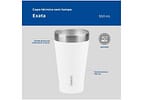 Copo Térmico Parede Dupla Tramontina Exata 61646510 Branco 550ml