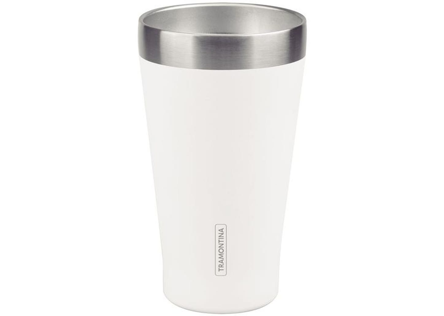 Copo Térmico Parede Dupla Tramontina Exata 61646510 Branco 550ml
