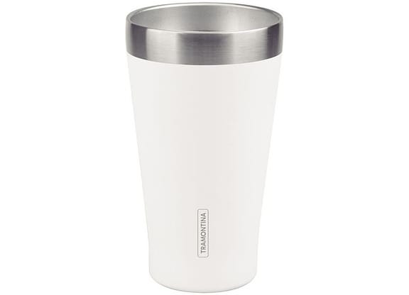 Copo Térmico Parede Dupla Tramontina Exata 61646510 Branco 550ml