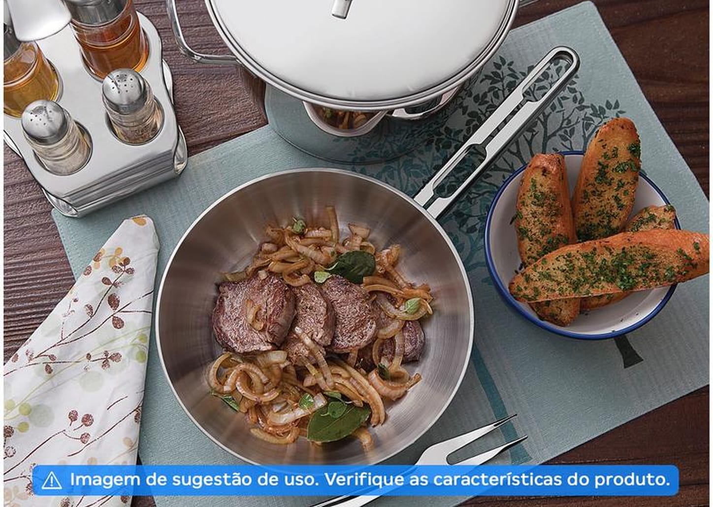 Frigideira Tramontina Inox Fundo Triplo Allegra 62666201 20cm