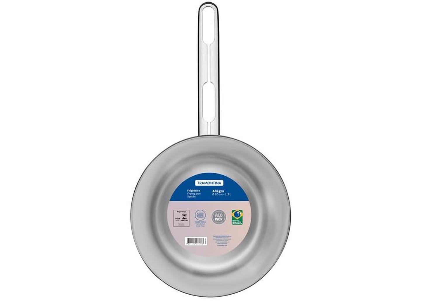 Frigideira Tramontina Inox Fundo Triplo Allegra 62666201 20cm