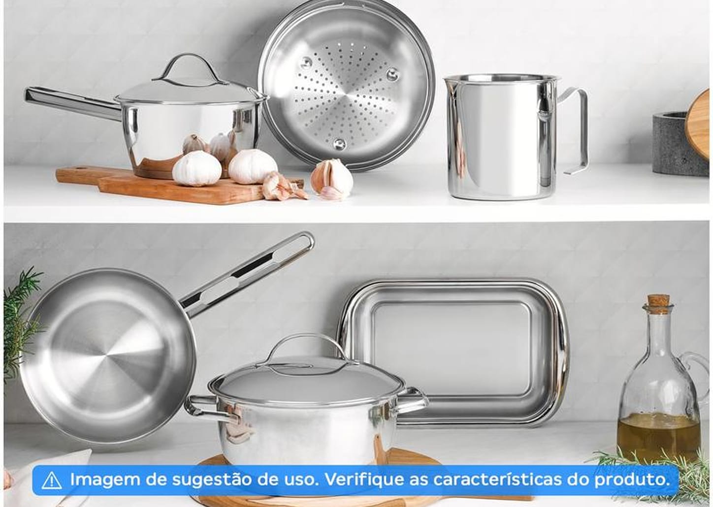 Frigideira Tramontina Inox Fundo Triplo Allegra 62666201 20cm