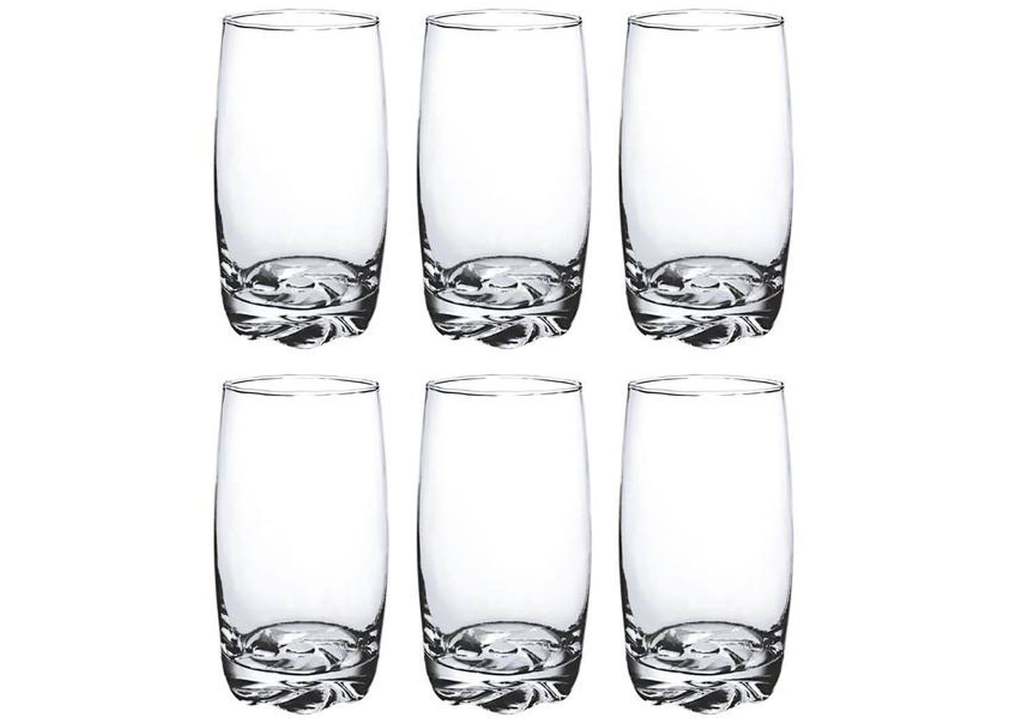 Jogo de Copos de Vidro 370ml 6 Peças Hauskraft Apolo