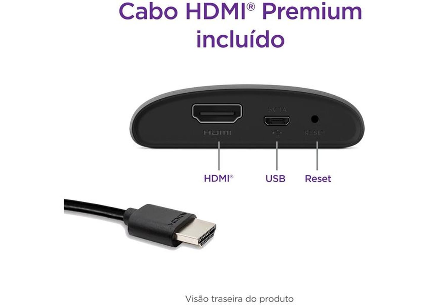 Roku Express Streaming Dual Band Full HD com Controle Remoto